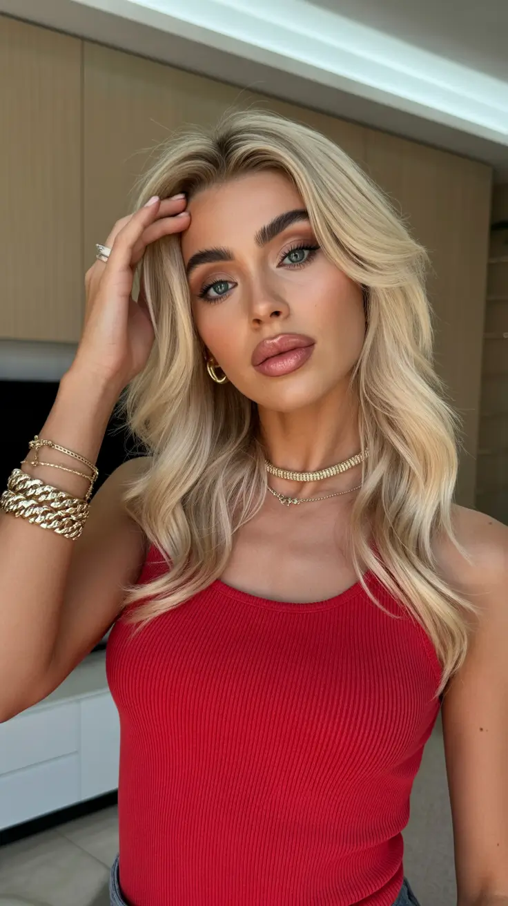 easy spring hair color trends 2026 Spring Vanilla Blonde With Balancing Warmth