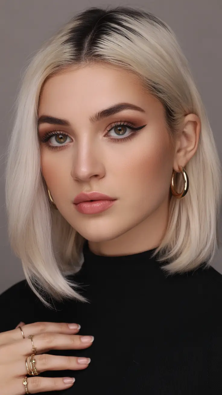 easy spring hair color trends 2026 Soft Vanilla Blonde Bob for a Clean Spring Reset