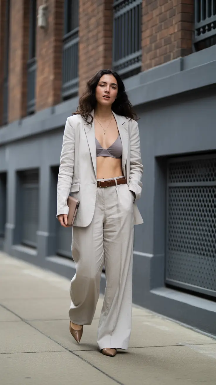 light casual spring outfits 2026 Modern Suiting with a Bold Spring Twist