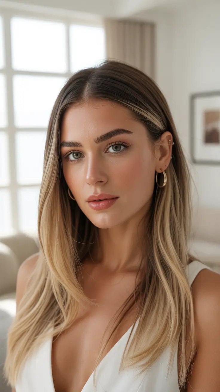 medium spring haircuts 2026 Bright Vanilla Blonde With Feathered Ends