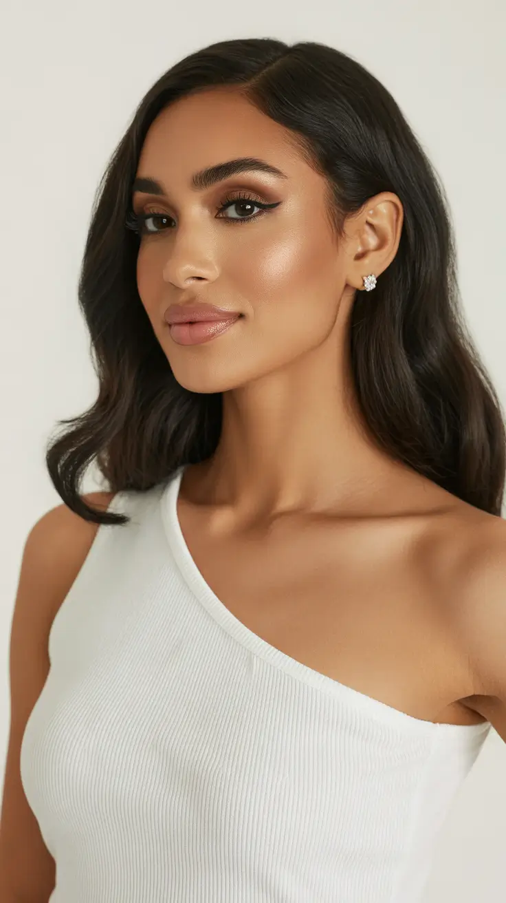 medium spring haircuts 2026 Deep Espresso Waves With Smooth Contours