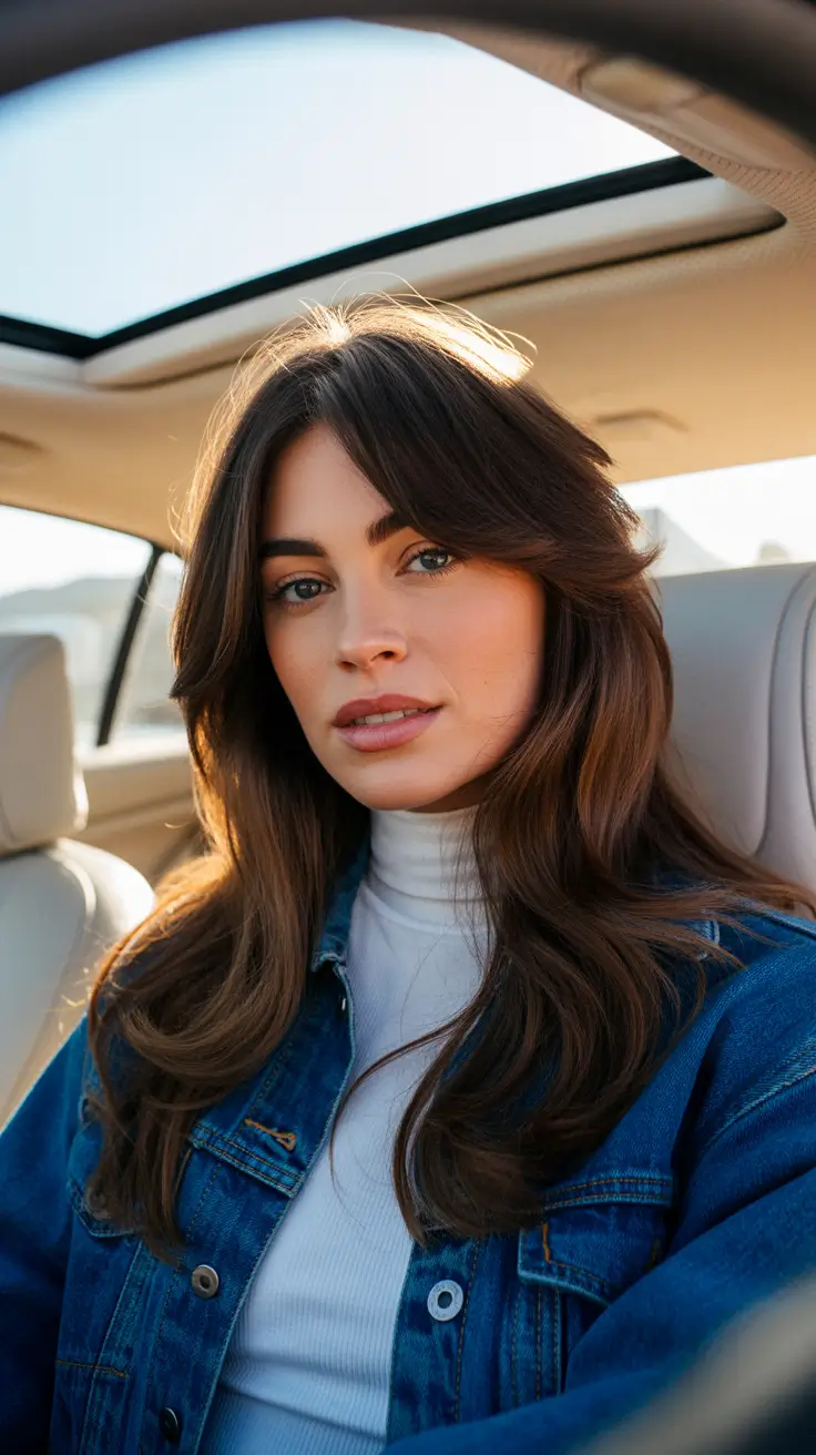 medium spring haircuts 2026 Feathered Medium Layers With Soft Curtain Flow