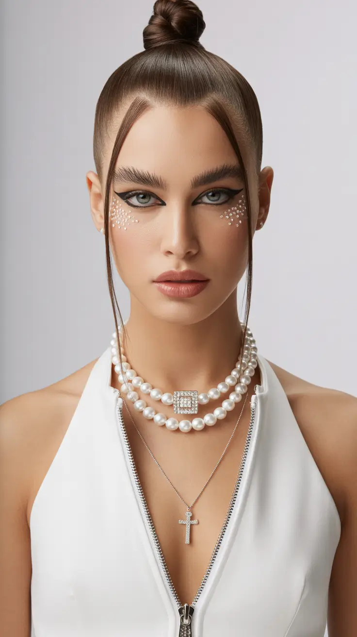 quick spring hair trends 2026 Sleek High Knot with Face-Framing Strands