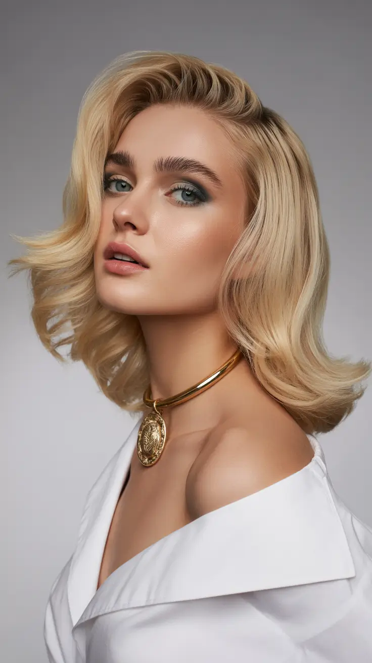 quick spring hair trends 2026 Classic Short Blonde Bob with Volume