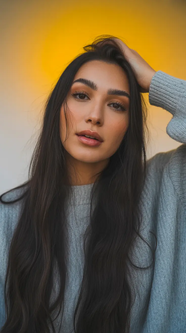 soft spring brown hair color 2026 Velvety Dark Brown with Effortless Texture