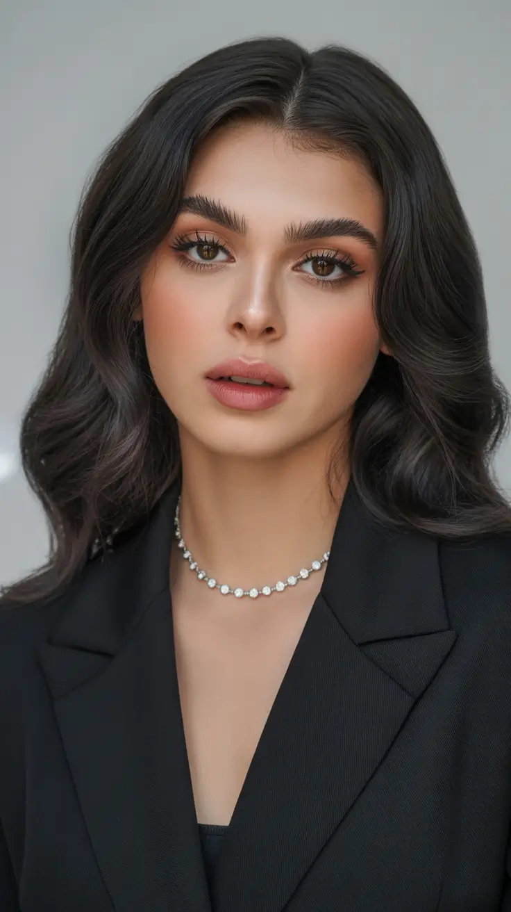 soft spring hair color warm skin tone 2026 Rich Espresso Brunette for Deep Warm Undertones