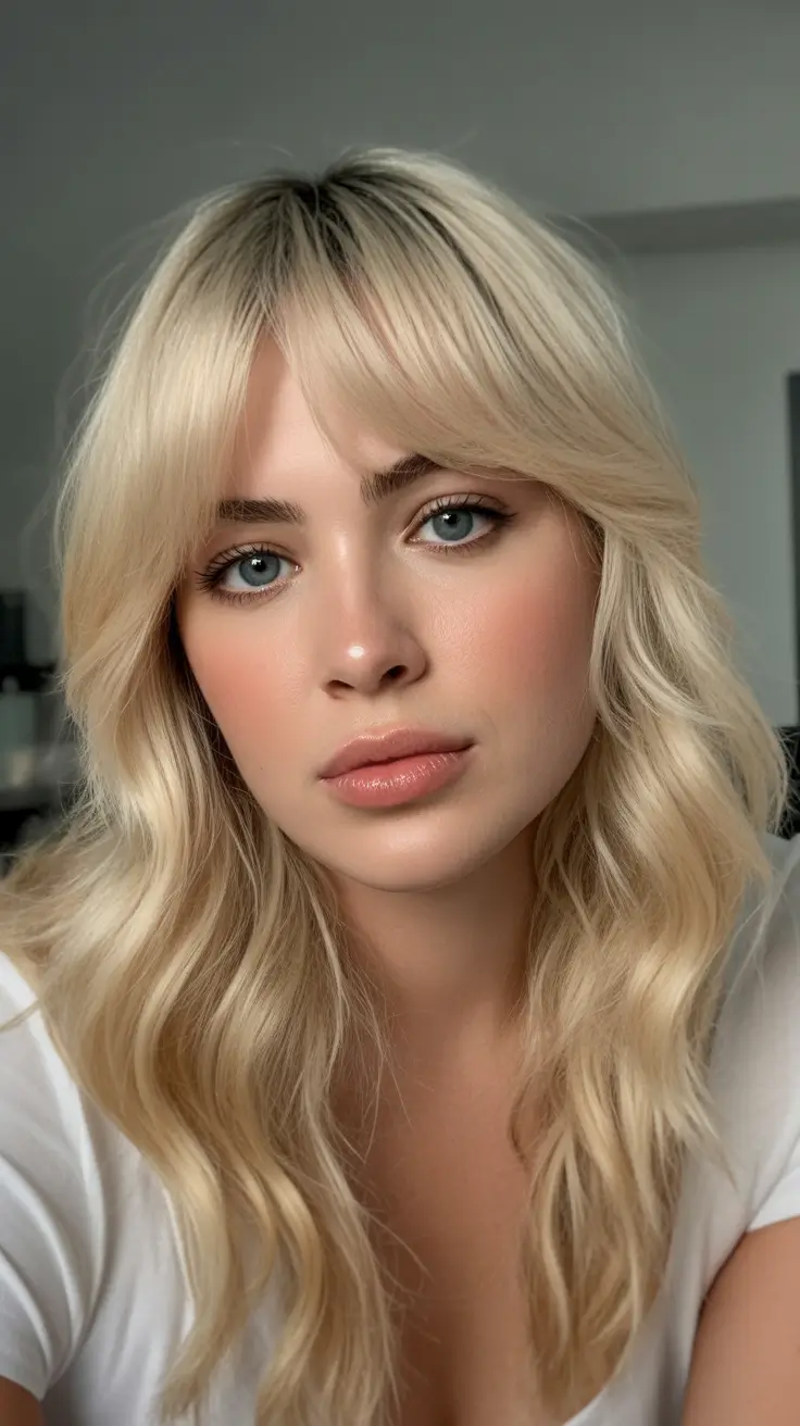 Soft Spring Haircuts for Plus Size Women 2026 Soft Feathered Layers With Wispy Bangs