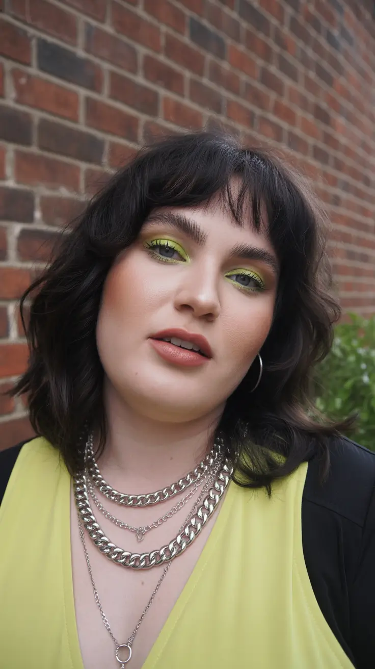 Soft Spring Haircuts for Plus Size Women 2026 Soft Shaggy Bob With Micro Fringe