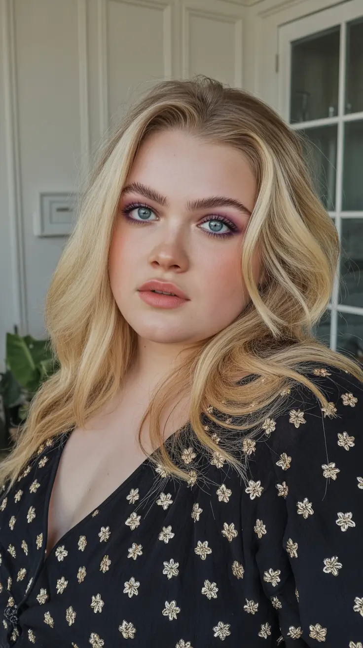 Soft Spring Haircuts for Plus Size Women 2026 Soft Blonde Layers With Voluminous Movement