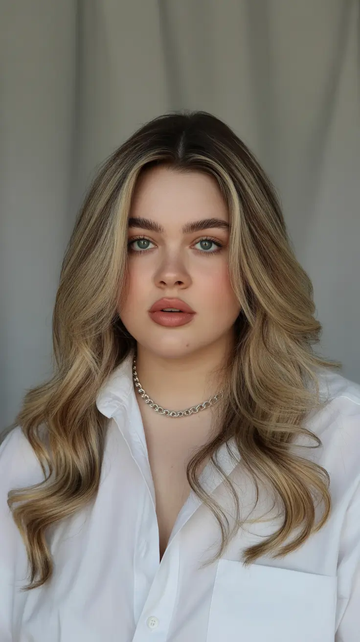 Soft Spring Haircuts for Plus Size Women 2026 Soft Dimensional Waves With Center Part