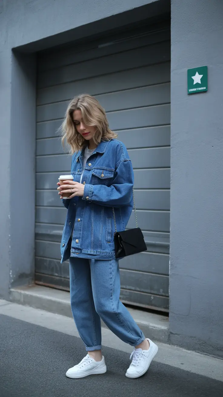 soft spring jeans outfit 2026 Relaxed Denim Layers for a Soft Morning