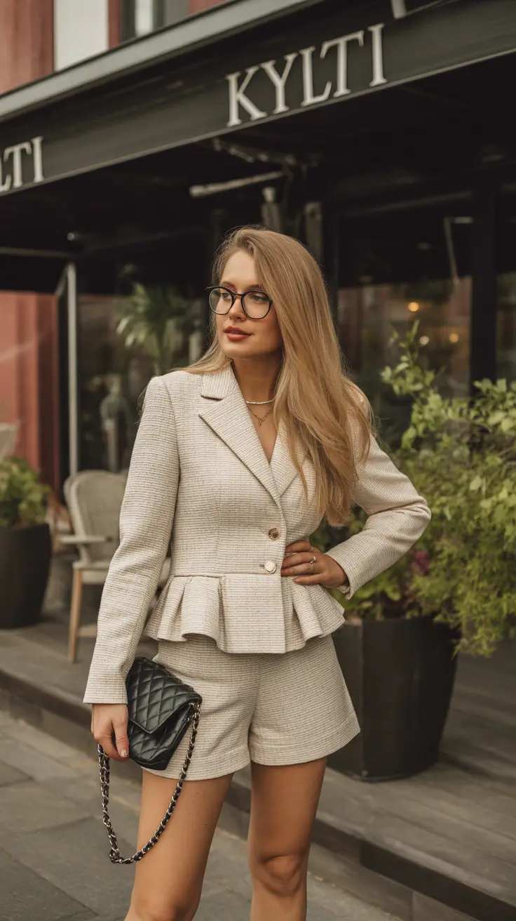 sophisticated spring business casual outfits 2026 Playful Tailoring With a Modern Twist