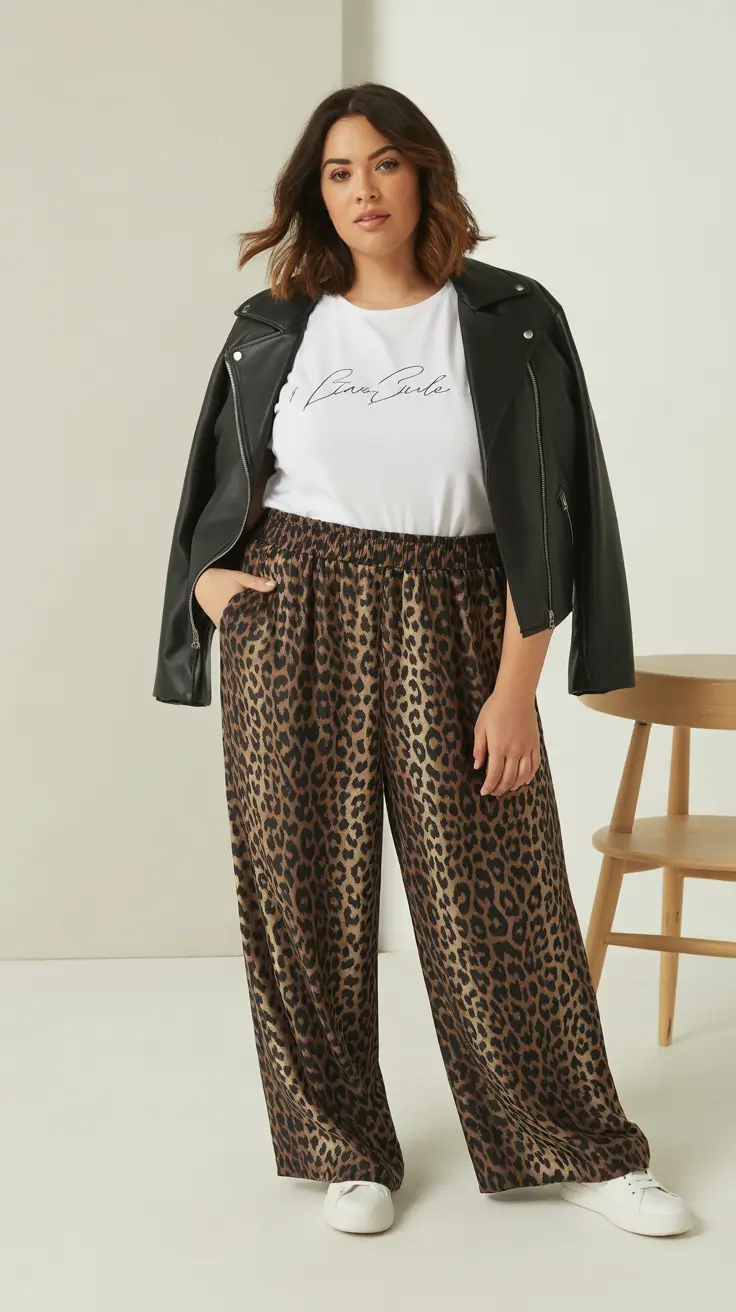 vibrant plus size spring outfits 2026 Leopard Luxe With a Grunge Edge