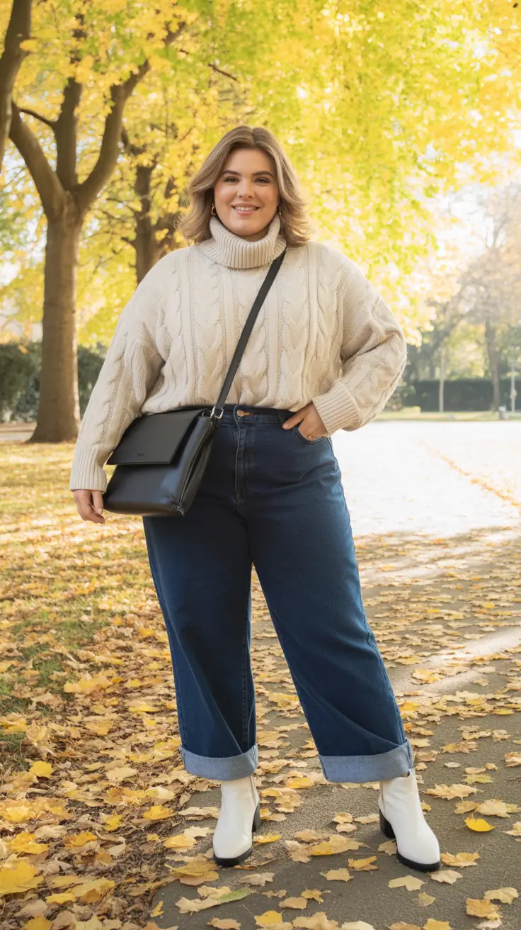 vibrant plus size spring outfits 2026 Warm Knits for Breezy Spring Days