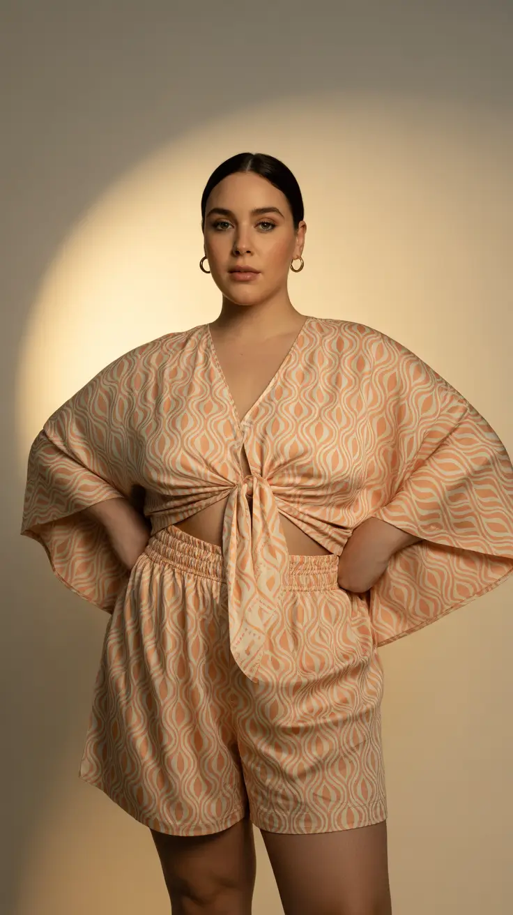 vibrant plus size spring outfits 2026 Soft Retro Prints for Warm Spring Days