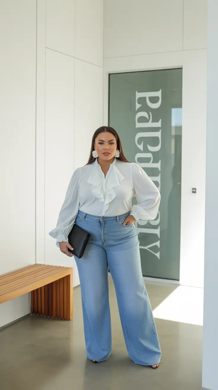 vibrant plus size spring outfits 2026 Romantic Ruffles for Polished Spring Moments