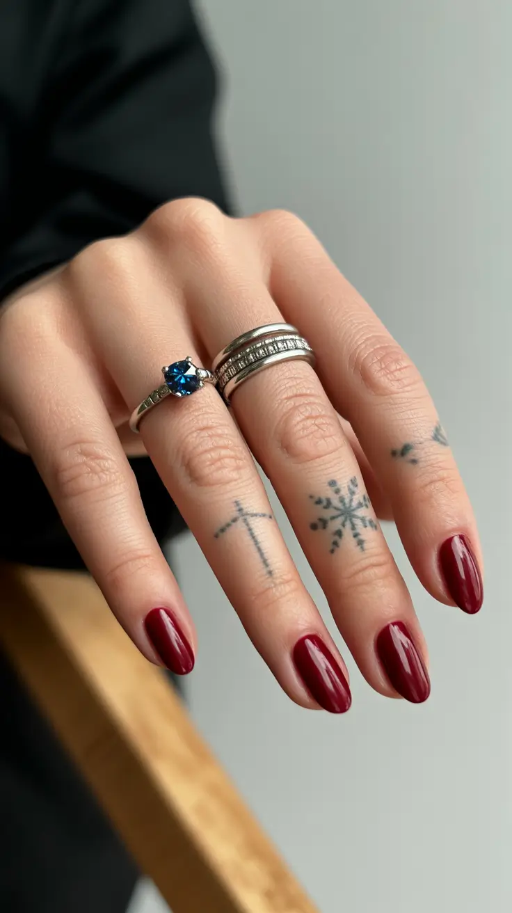 cozy spring gel nails mood 2026 Glossy Classic Red Revival