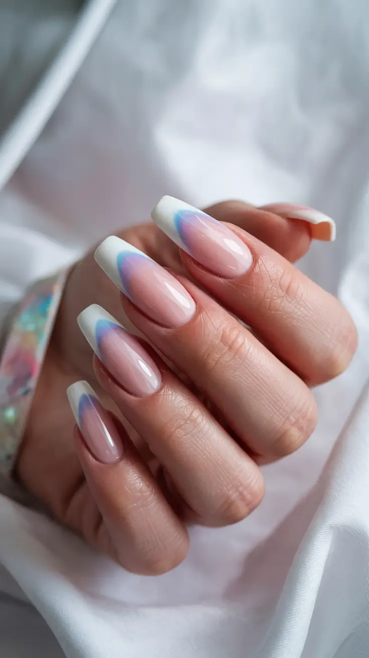 cute spring long nails 2026 Pastel Wave French Remix