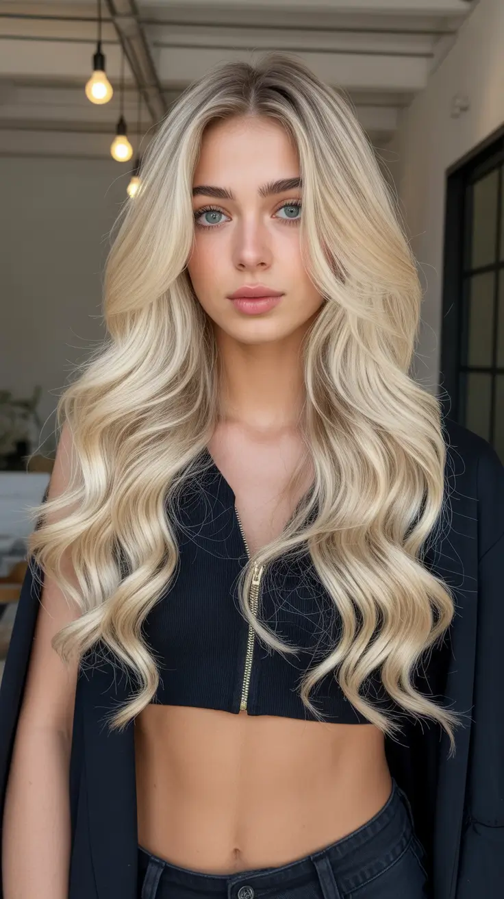 hair color for blondes summer 2026 Sunlit Beach Waves with Modern Dirty Blonde Contrast