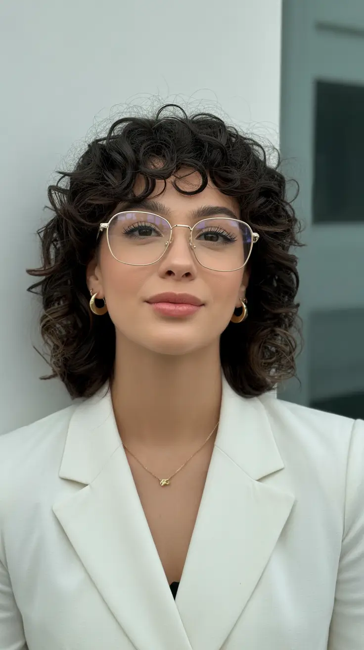 hair color ideas for summer 2026 Soft Curly Brunette Crop Energy