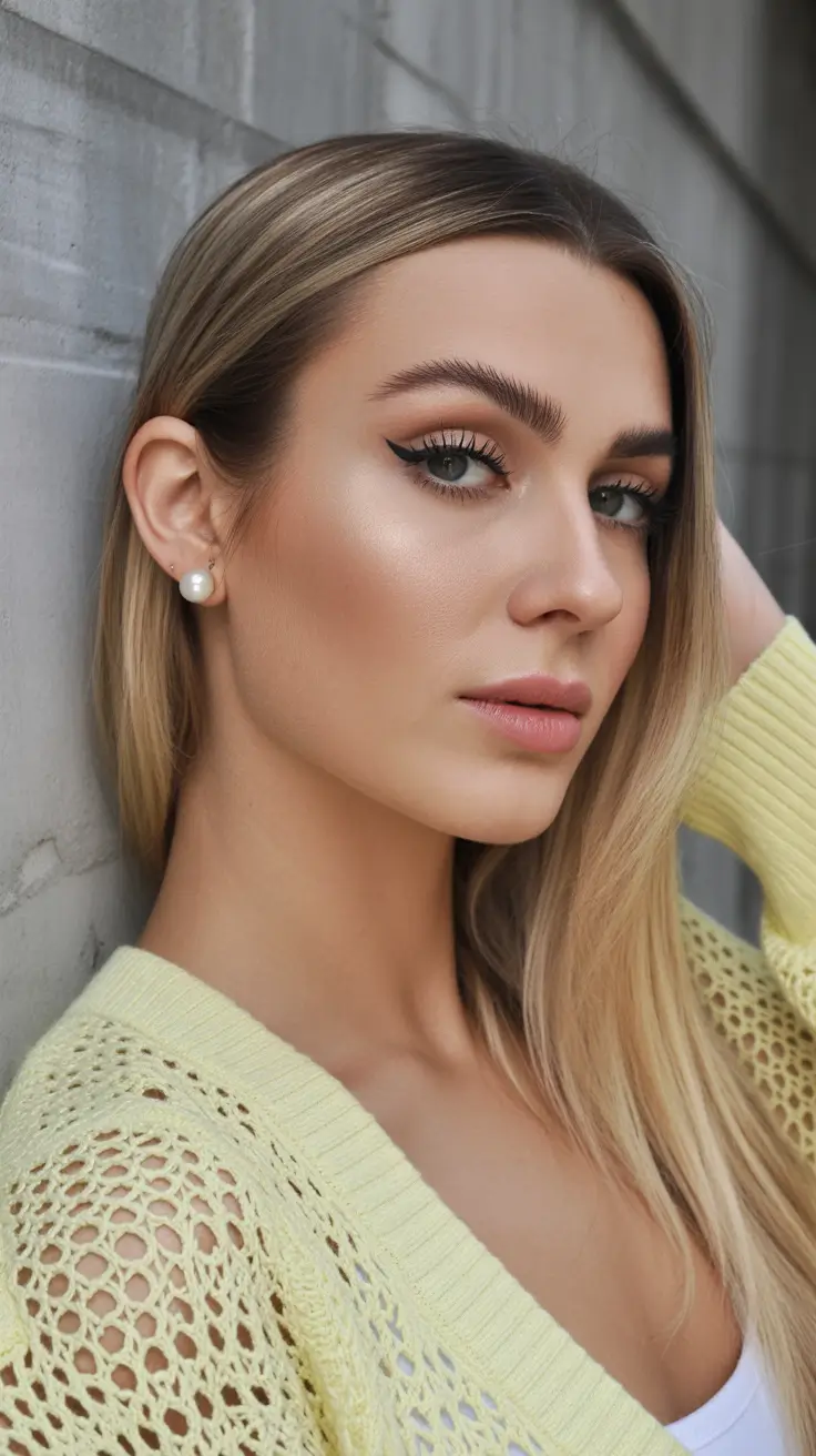 hair color ideas for summer 2026 Light Blonde Sleek Minimalist Glow