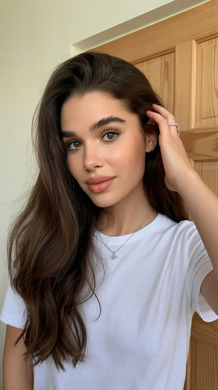 hair color ideas for summer 2026 Dimensional Brunette Length With Blonde Balayage