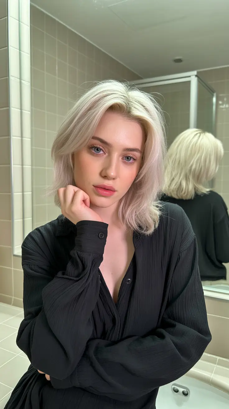 May Hair Color Ideas 2026 Airy Nordic Pearl Blonde Soft Shag