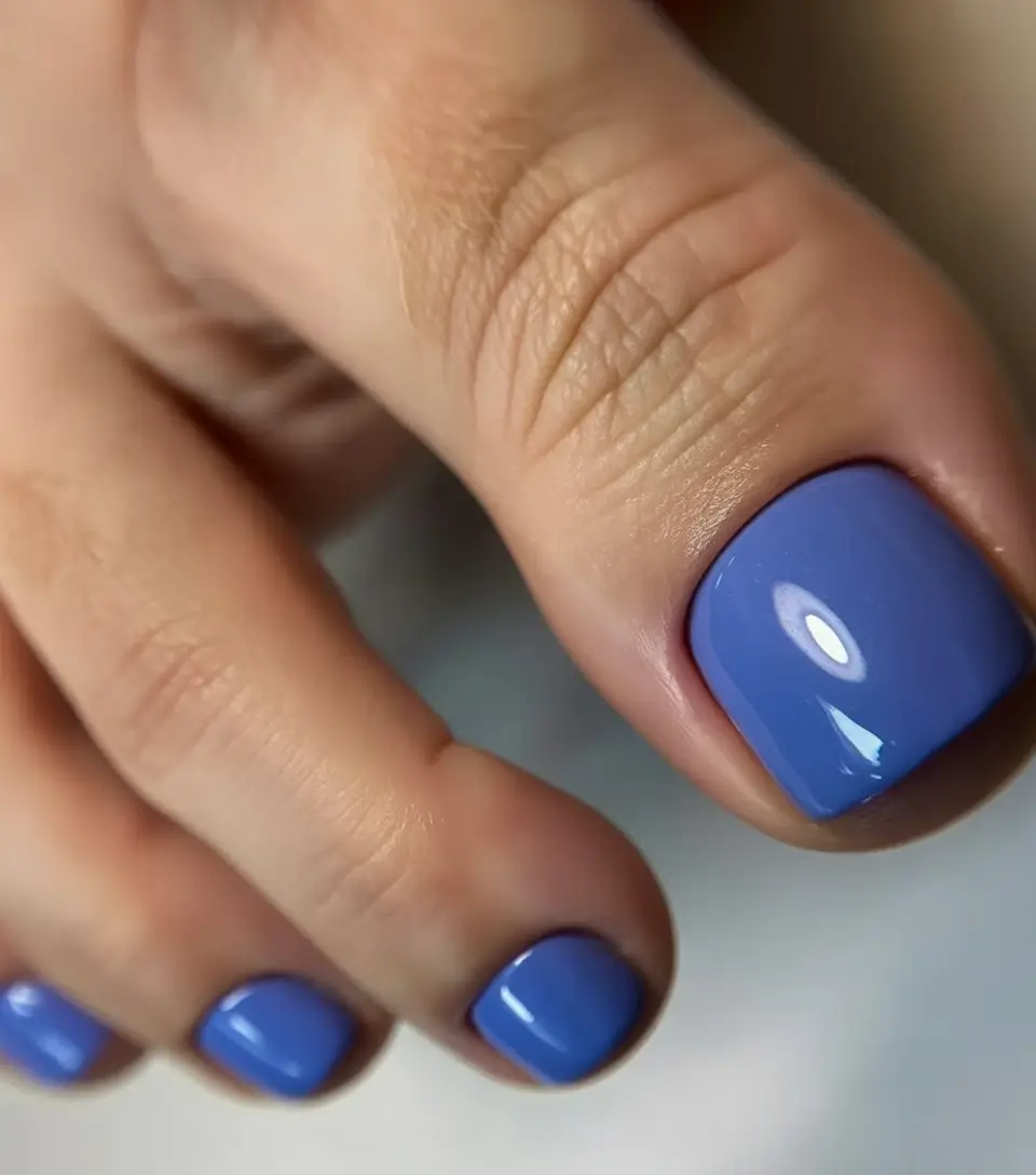 minimalist spring toe nails 2026 Periwinkle Cream Minimalism for Soft Modern Calm