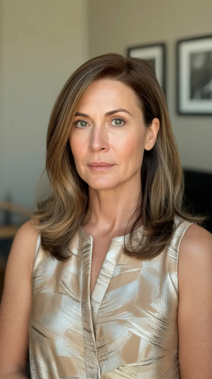 popular spring haircuts for women over 40 2026 Soft Long Layered Movement