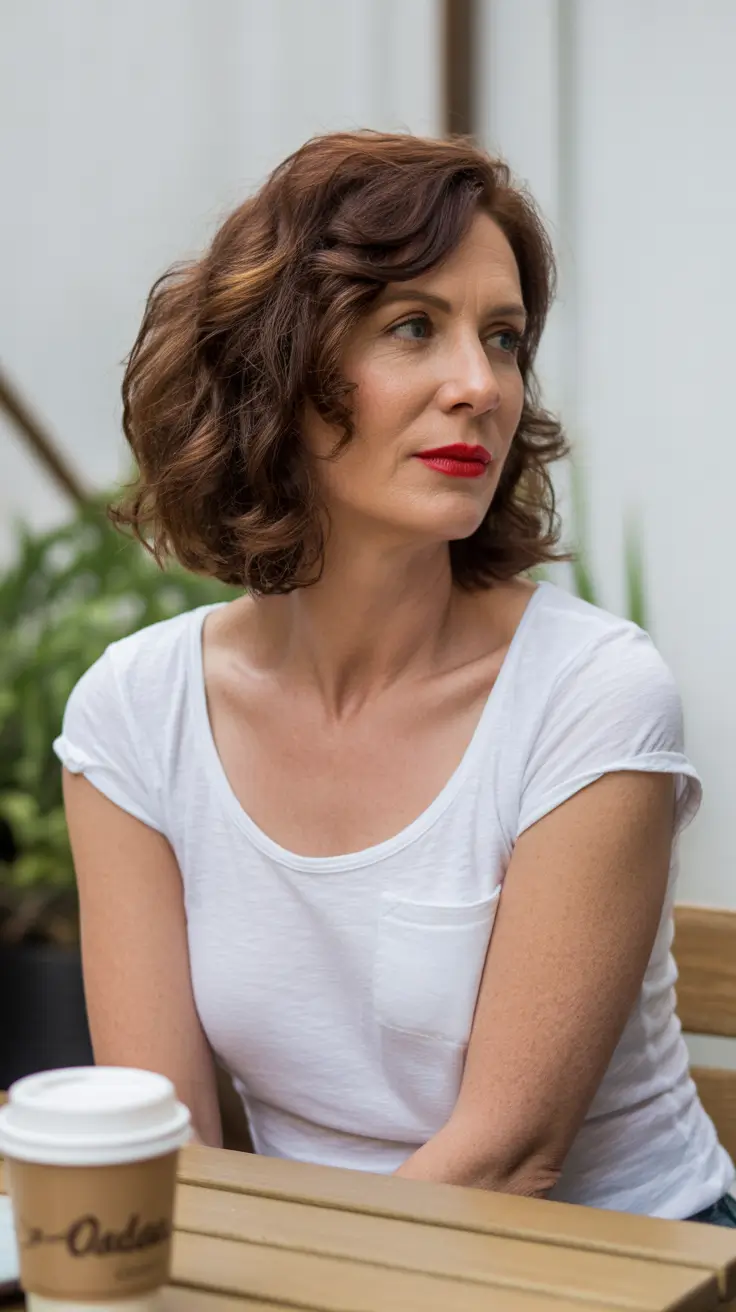 popular spring haircuts for women over 40 2026 Soft Curly Bob