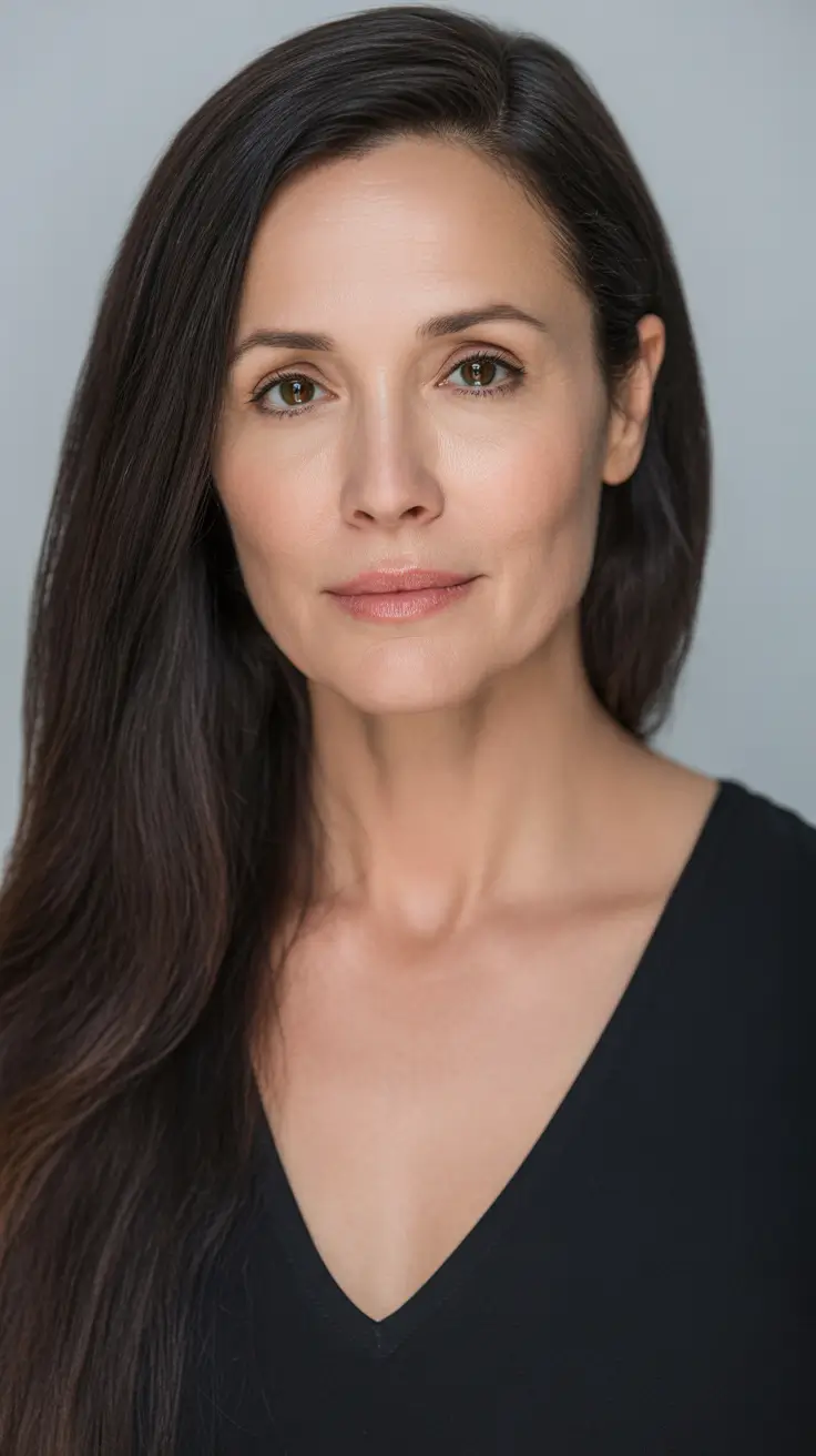 popular spring haircuts for women over 40 2026 Long Straight Layers