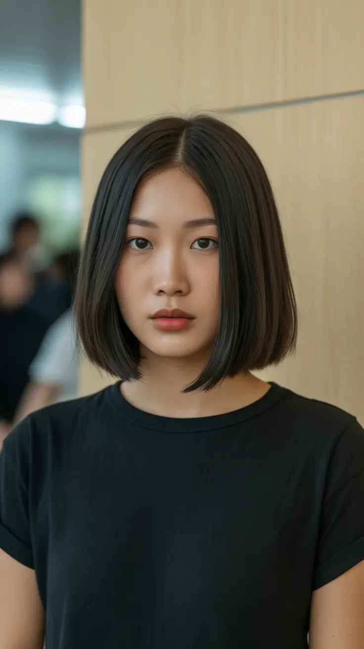 simple spring short hairstyles 2026 Clean Minimal Bob With Urban Polish