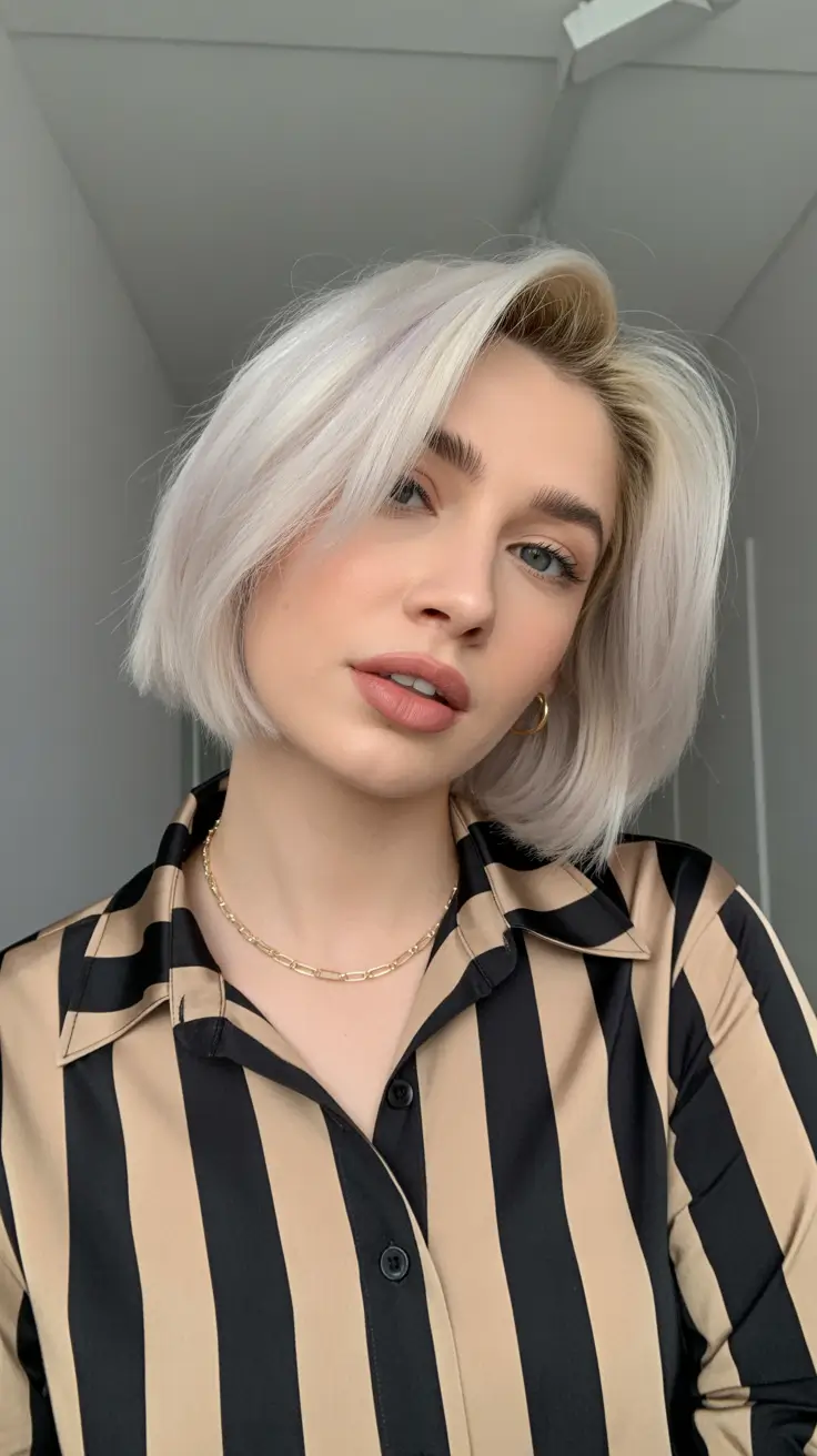 simple spring short hairstyles 2026 Textured Icy Bob With Effortless Lift
