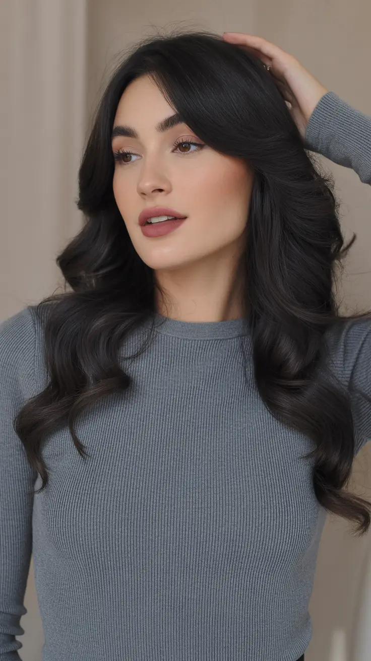 sophisticated spring mid length haircut 2026 Soft Curtain Layers with Romantic Spring Volume