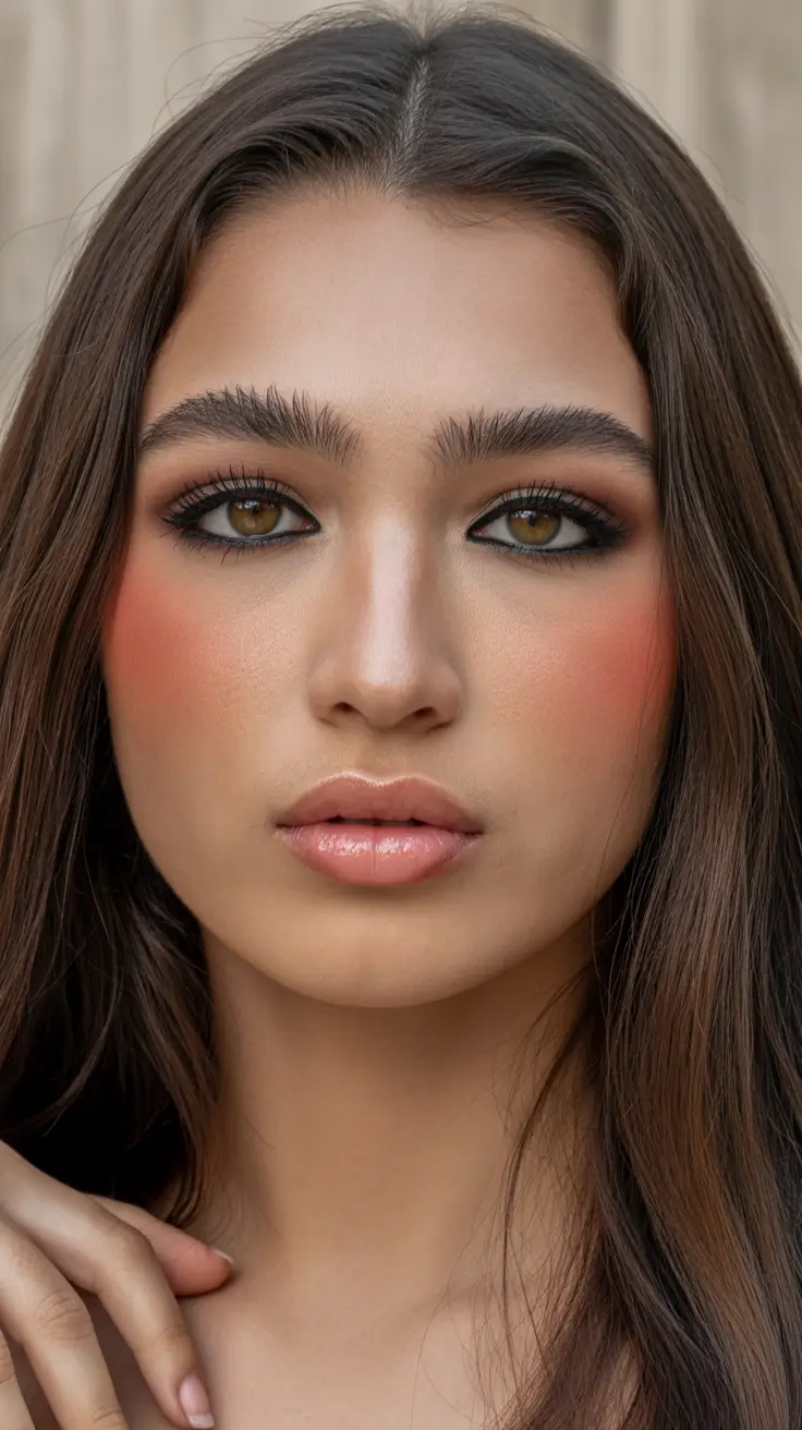 sophisticated spring mid length haircut 2026 Soft Center Part Mid Length Layers for Balanced Symmetry