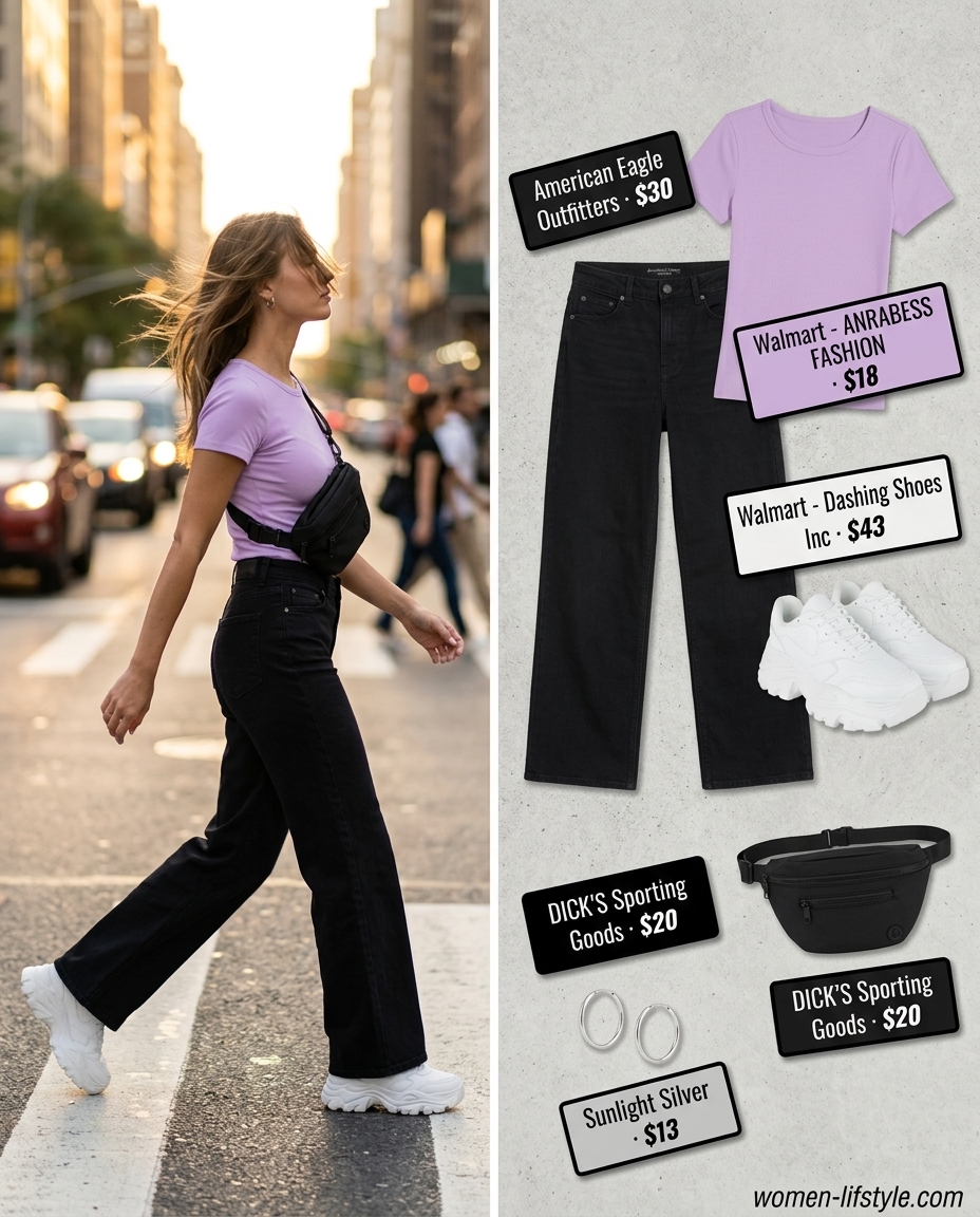 casual summer wide leg pants outfits 2026 outfit idea - fashion styling inspiration