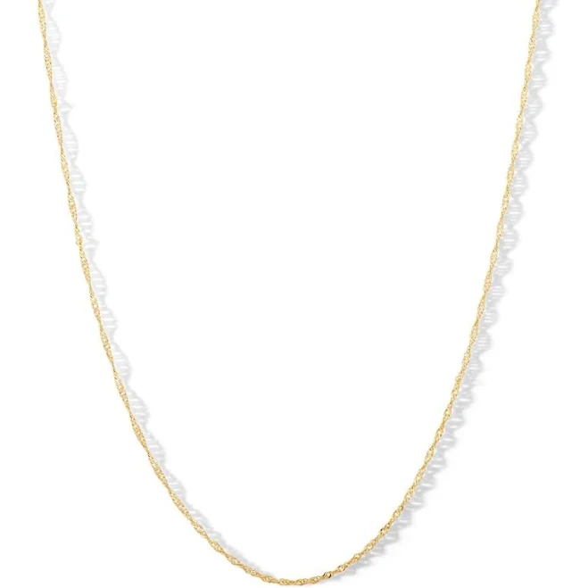 accessory 10K Solid Gold 18" Singapore Chain Banter by Piercing Pagoda $150