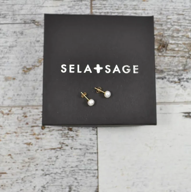 accessory 14K Gold Filled or Sterling Silver Tiny Real Freshwater Pearl Stud Earrings Etsy - SelaSage $37.8