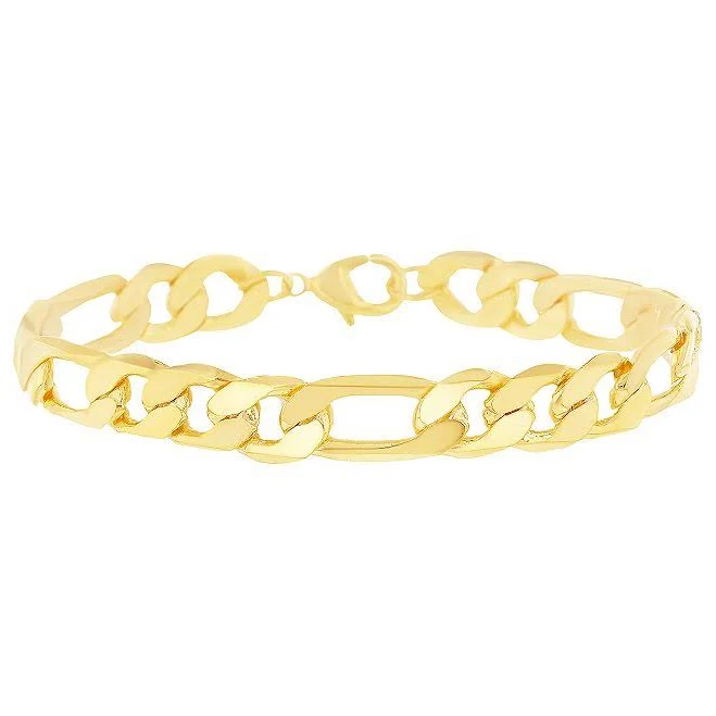 accessory 14K Gold Plated Figaro Chain Bracelet Kohl's $18.69