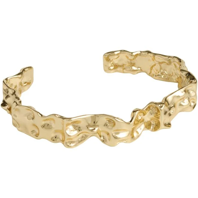 accessory 14K Gold Plated Hammered Cuff Bracelet World Market $16.99