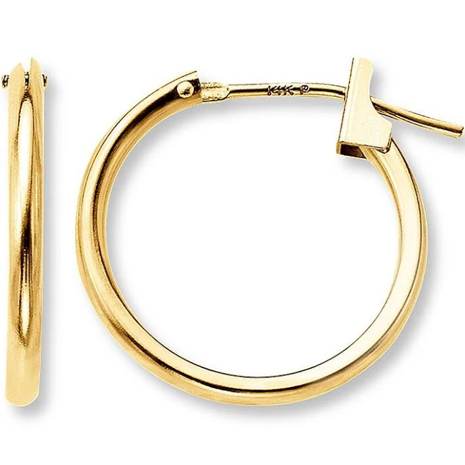 accessory 14K Yellow Gold Hoop Earrings Jared Jewelers $135