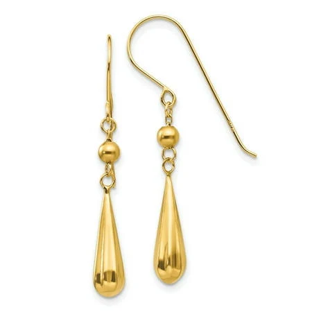 accessory 14K Yellow Gold Teardrop Dangle Earrings Walmart - Jewelry Stores Network $315.99