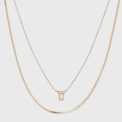 accessory A New Day Delicate Layered Lobster Claw Clasp Necklace Target $14.99