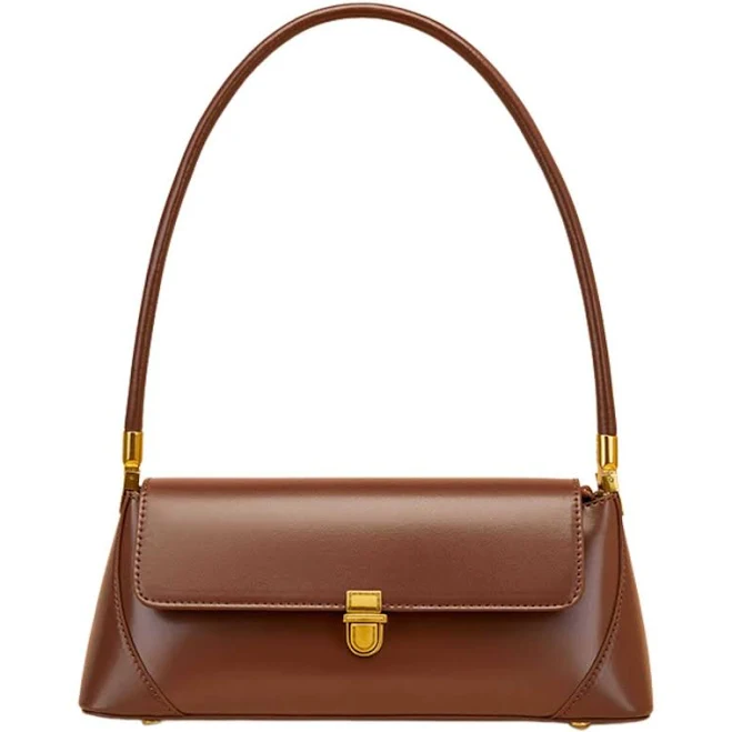 bag Abebe+ Booker Women's Genuine Leather Shoulder Bag with Gold Hardware Abebe+Booker $117.6