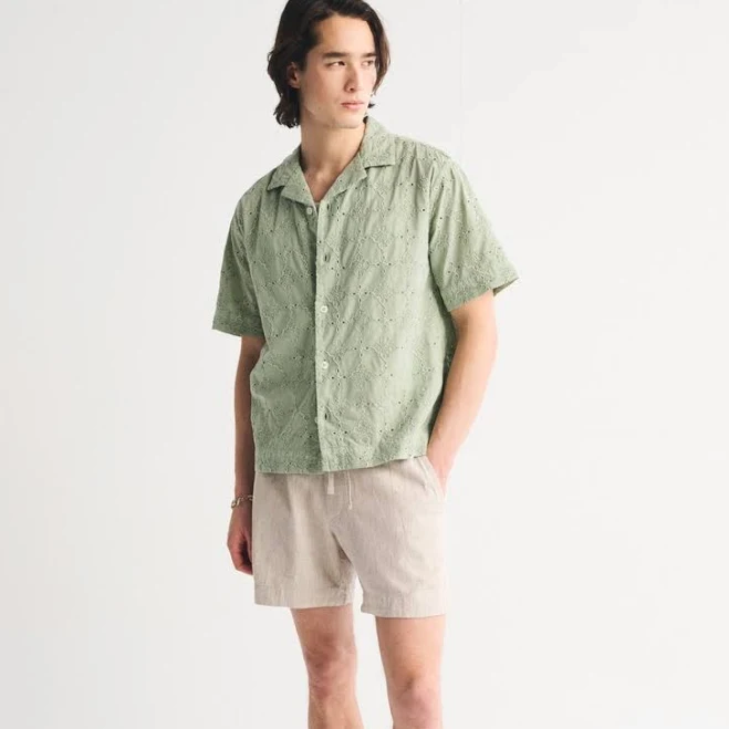 shorts Abercrombie & Fitch Men's Linen-Blend Pull-On Shorts Abercrombie & Fitch $65