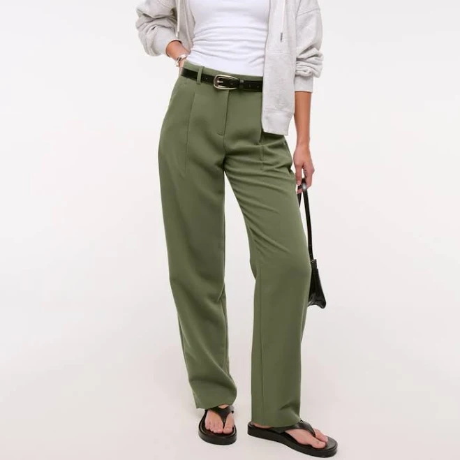 pants Abercrombie & Fitch Women's Quinn Tailored Straight Pant Abercrombie & Fitch $59.99