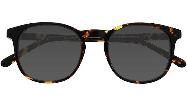 accessory Acetate Safari Round Sunglasses with 1.6 Basic Tint Lenses eyebuydirect.com $43
