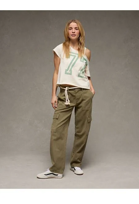 cargo pants AE Women's Low-Rise Baggy Cargo Pants American Eagle Outfitters $41.96