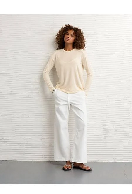 top AE Women's Soft & Sexy Long Sleeve T-Shirt American Eagle Outfitters $11.98