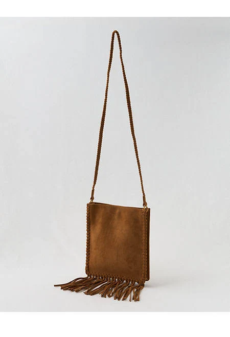 bag Aerie Suede Fringe Crossbody Bag Aerie $33.71